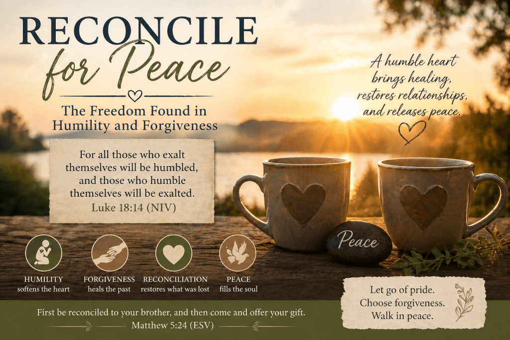 Reconcile for Peace: The Freedom Found in Humility and Forgiveness