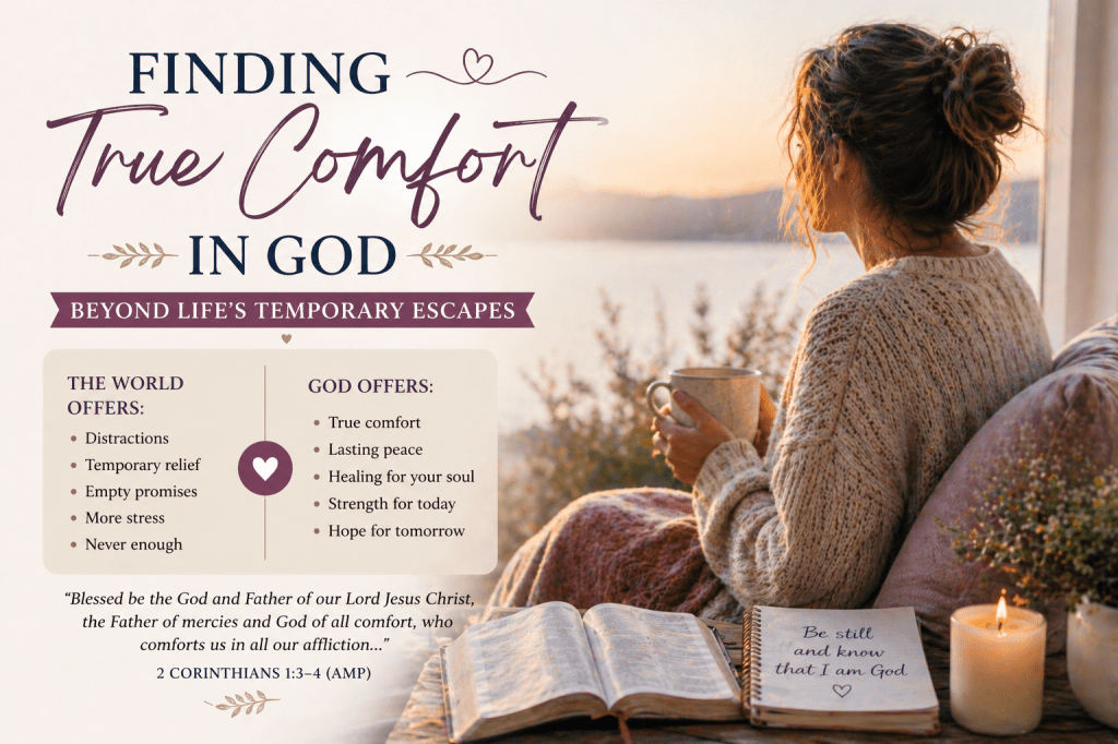 Finding True Comfort in God: Beyond Life’s Temporary Escapes